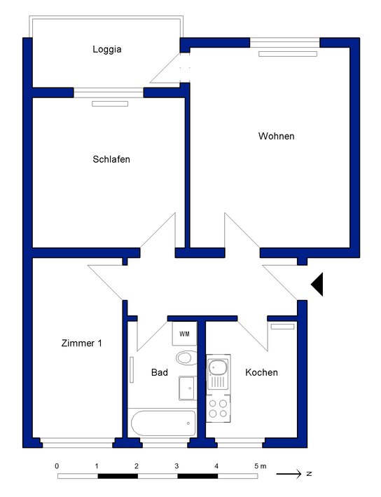 Beliebte Wohngegend im Rabenberg – Lichtdurchflutete 3‑Zimmer‑Wohnung - Photo 5