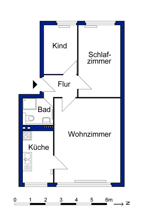 Perfekt gelegen: 3-Zimmer-Wohnung in Innenstadtnähe - Photo 5