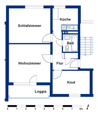 Wohnung in der Teichbreite – 3 Zimmer mit Loggia - Photo 5