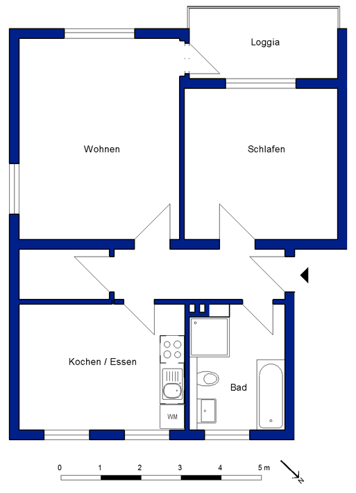 Modernisierte Erdgeschosswohnung mit Einbauküche - Photo 5