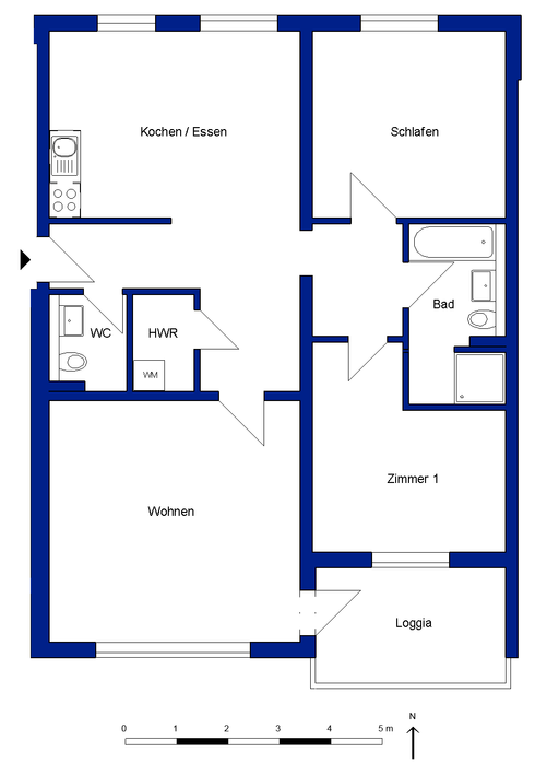 Elegant modernisiert: Familienfreundliche 3-Zimmer-Wohnung mit Loggia ins Grüne - Foto 5