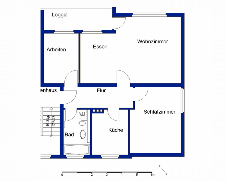 Zentral gelegen, grün wohnen – 3 Zimmer mit Loggia - Photo 5