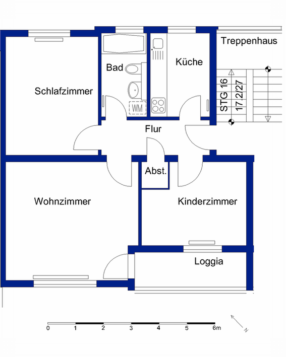 Wohnen im Grünen: Helle 3-Zimmer-Wohnung mit Loggia - Photo 5
