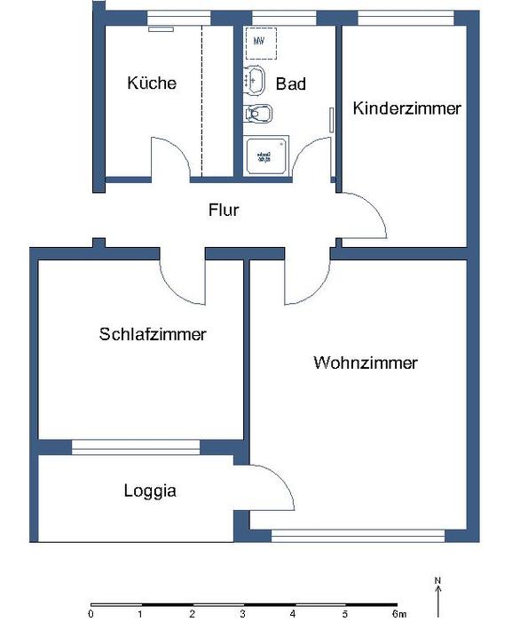 3 Zimmer zum Wohlfühlen mit Loggia in Fallersleben - Photo 5