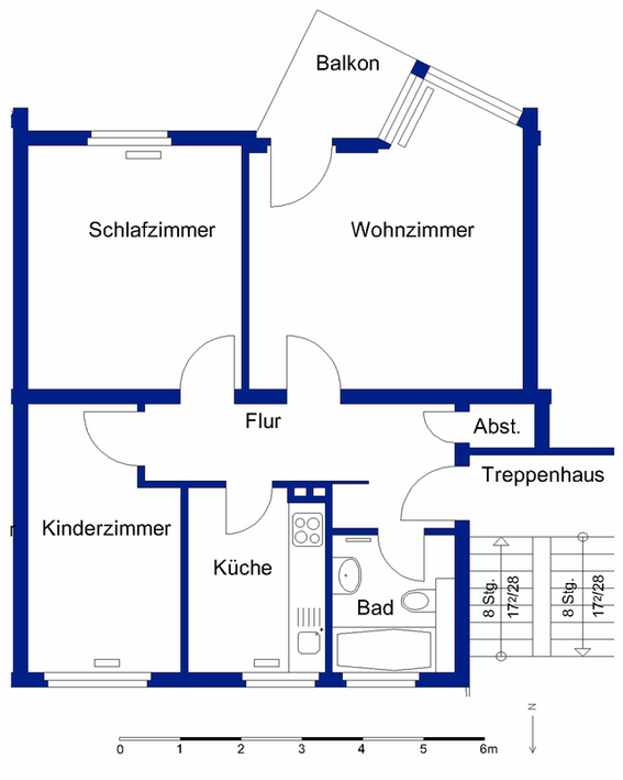 Wohlfühlen am Rabenberg: 3 Zimmer mit Balkon - Foto 5