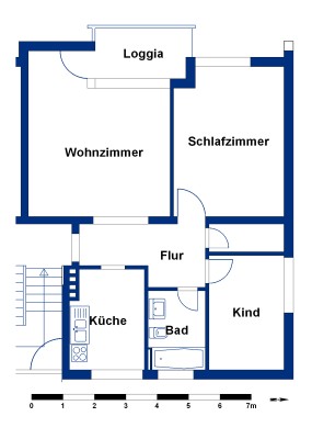 Erdgeschosswohnung mit 3 Zimmern in Detmerode - Foto 4