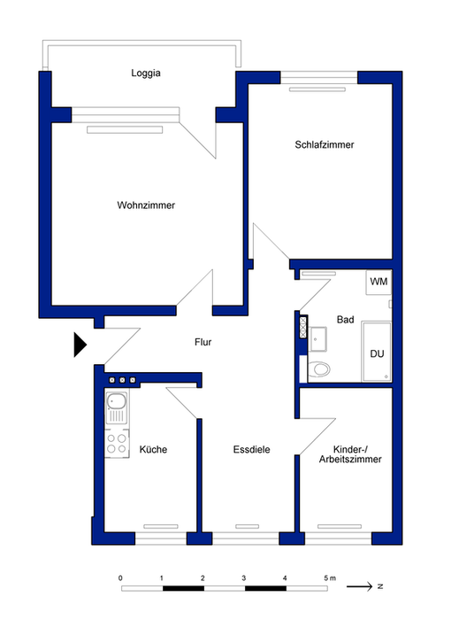 Erdgeschosswohnung mit 3 Zimmern und Loggia - Photo 5