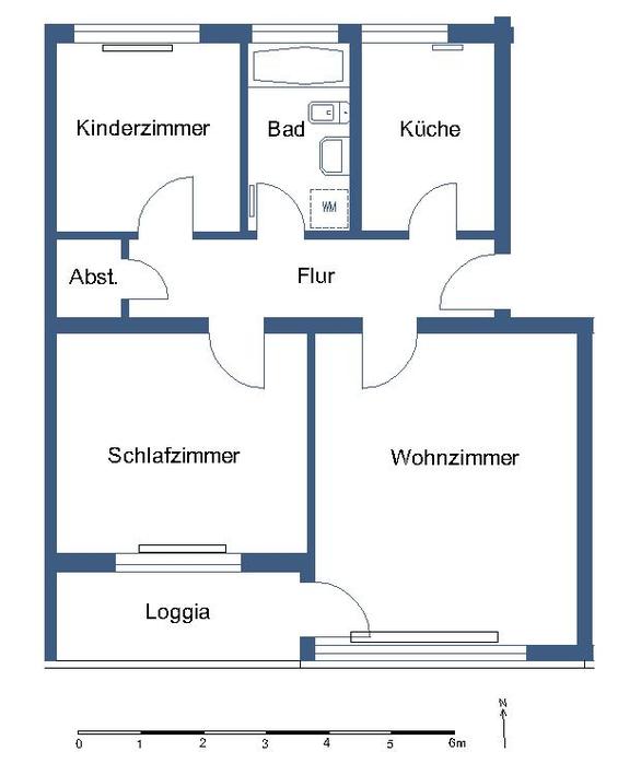 Fallersleben: 3-Zimmer-Wohnung mit Badewanne und Loggia - Photo 5