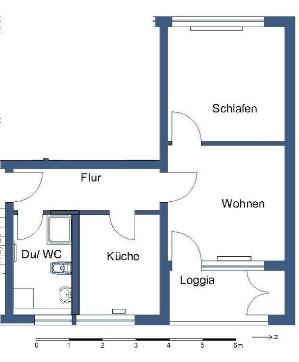 Detmerode: 2 Zimmer mit Loggia - Foto 5