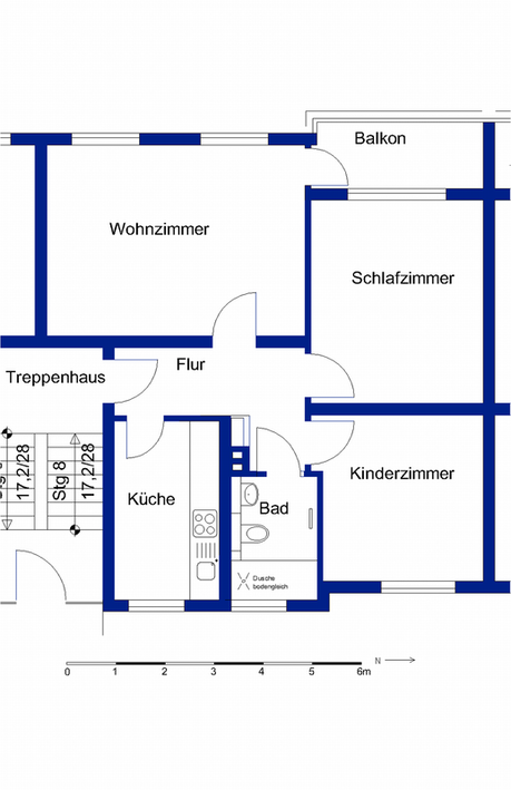 Willkommen in der Teichbreite: Erdgeschoss-Wohnung mit Duschbad und Balkon - Foto 5