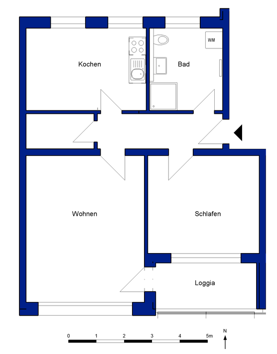 Gut geschnittene 2-Zimmer-Wohnung mit ca. 66 m² Wohnfläche in Wolfsburg-Fallersleben - Photo 4