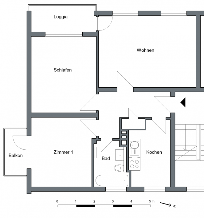Modernisierte 3‑Zimmer‑Wohnung mit zwei Balkonen - Foto 5