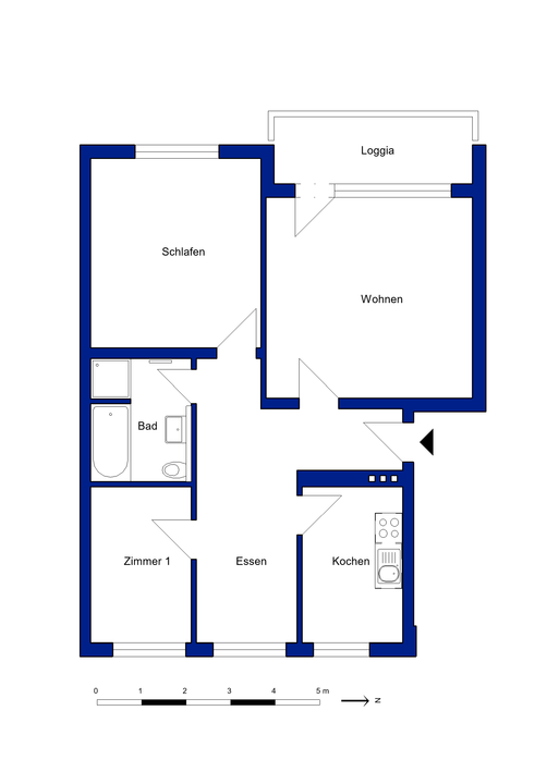 Erdgeschosswohnung in Fallersleben mit Loggia - Foto 4