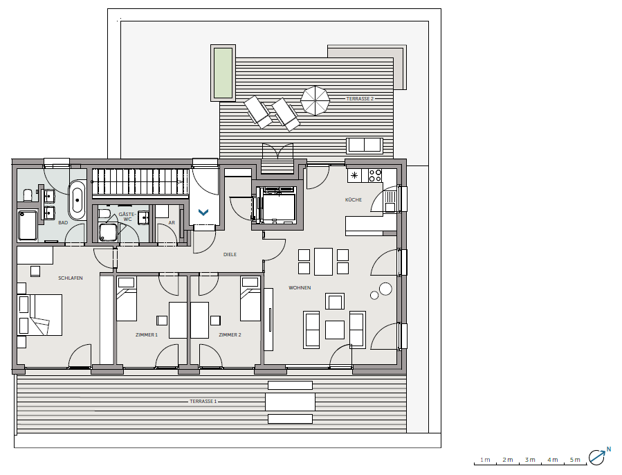 Steimker Gärten: Penthouse mit Dachterrasse und besonderem Wohnkomfort - Foto 4