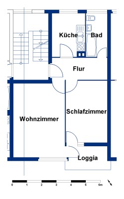 Wohnen in zentraler Lage: 2 Zimmer mit Loggia - Foto 5