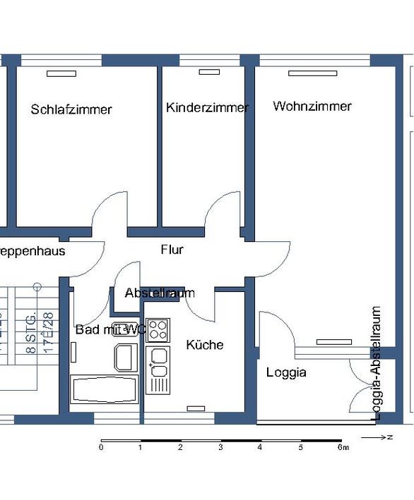 Wohnung mit 24 m² großem Wohnzimmer in Detmerode - Foto 4