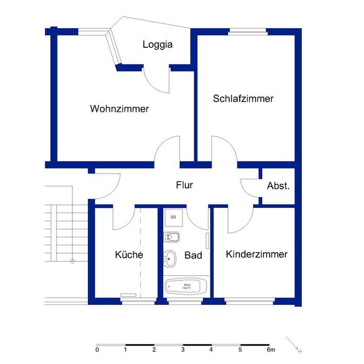 Erdgeschosswohnung mit 3 Zimmern in der Teichbreite - Foto 5