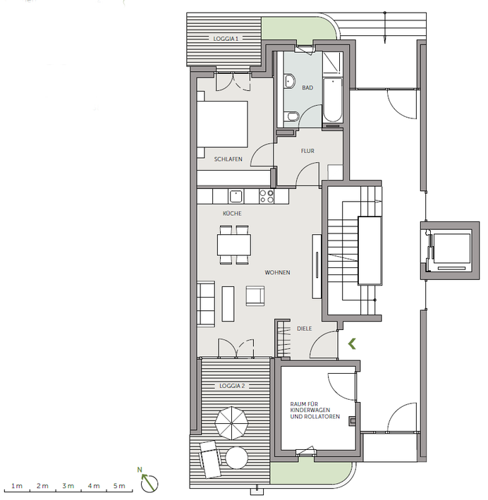 Ansehen, mieten, wunderbar wohnen: 2-Zimmer-Wohnung in den Lindenhöfen der Steimker Gärten - Photo 5