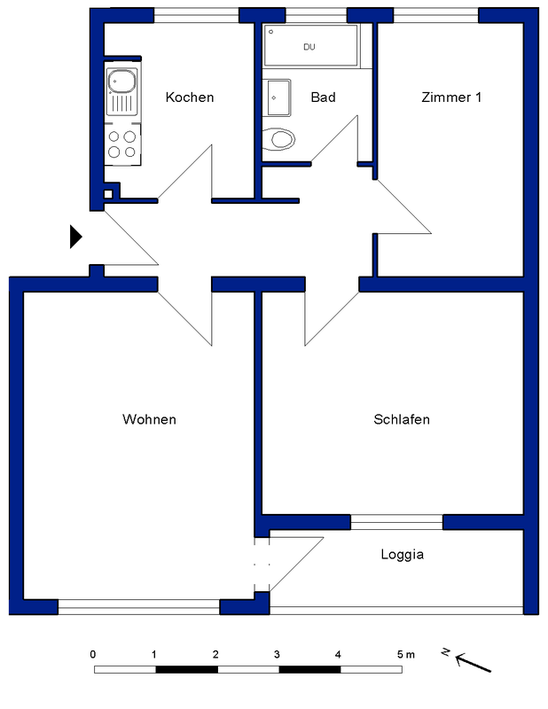 Ruhig u. gepflegt: 3‑Zimmer‑Wohnung in einem Haus mit nur vier Parteien - Photo 5