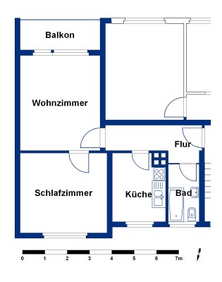 Zentrale 2-Zimmer-Wohnung für Singles und Pendler - Foto 5