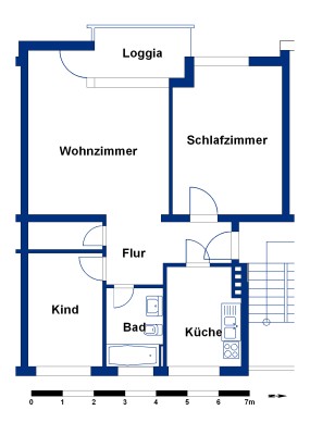 Ruhig wohnen im Grünen – 3-Zimmer-Wohnung mit Loggia in Detmerode - Foto 3