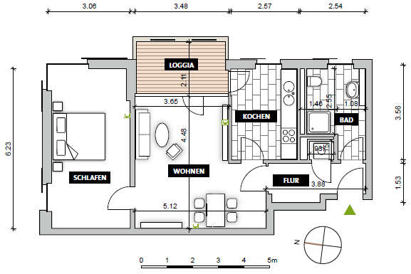 Stadtgarten Wellekamp- Stilvolle Wohnung mit großzügigem Raumgefühl - Photo 5