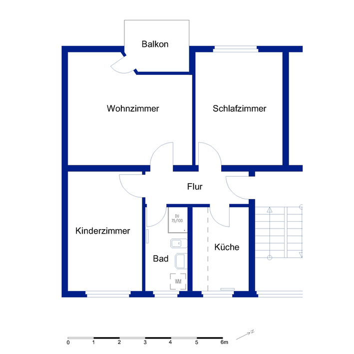 Charmante 3‑Zimmer‑Wohnung mit Einbauküche und Duschbad - Photo 5