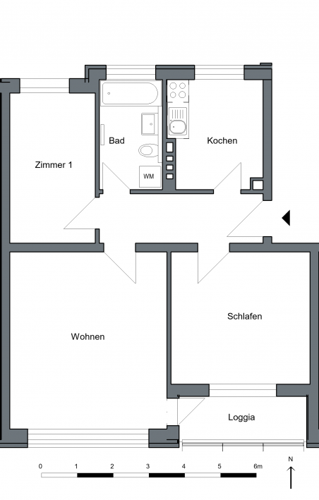 Gepflegte 3‑Zimmer‑Wohnung in angenehmer Wohnlage - Foto 5