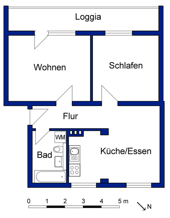 Citynah u. stilvoll: 2 Zimmer mit Einbauküche und Design‑Bodenbelag - Photo 4